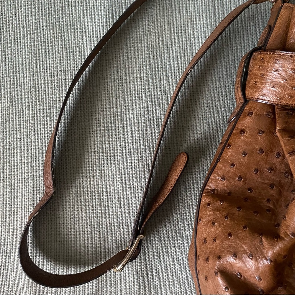 Vintage Ostrich style Bucket Bag - Picture 5 of 8